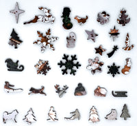 Christmas Cocoa Time - 200 Piece Christmas Wooden Jigsaw Puzzle - Nautilus Puzzles - Wooden Jigsaw Puzzles For Adults