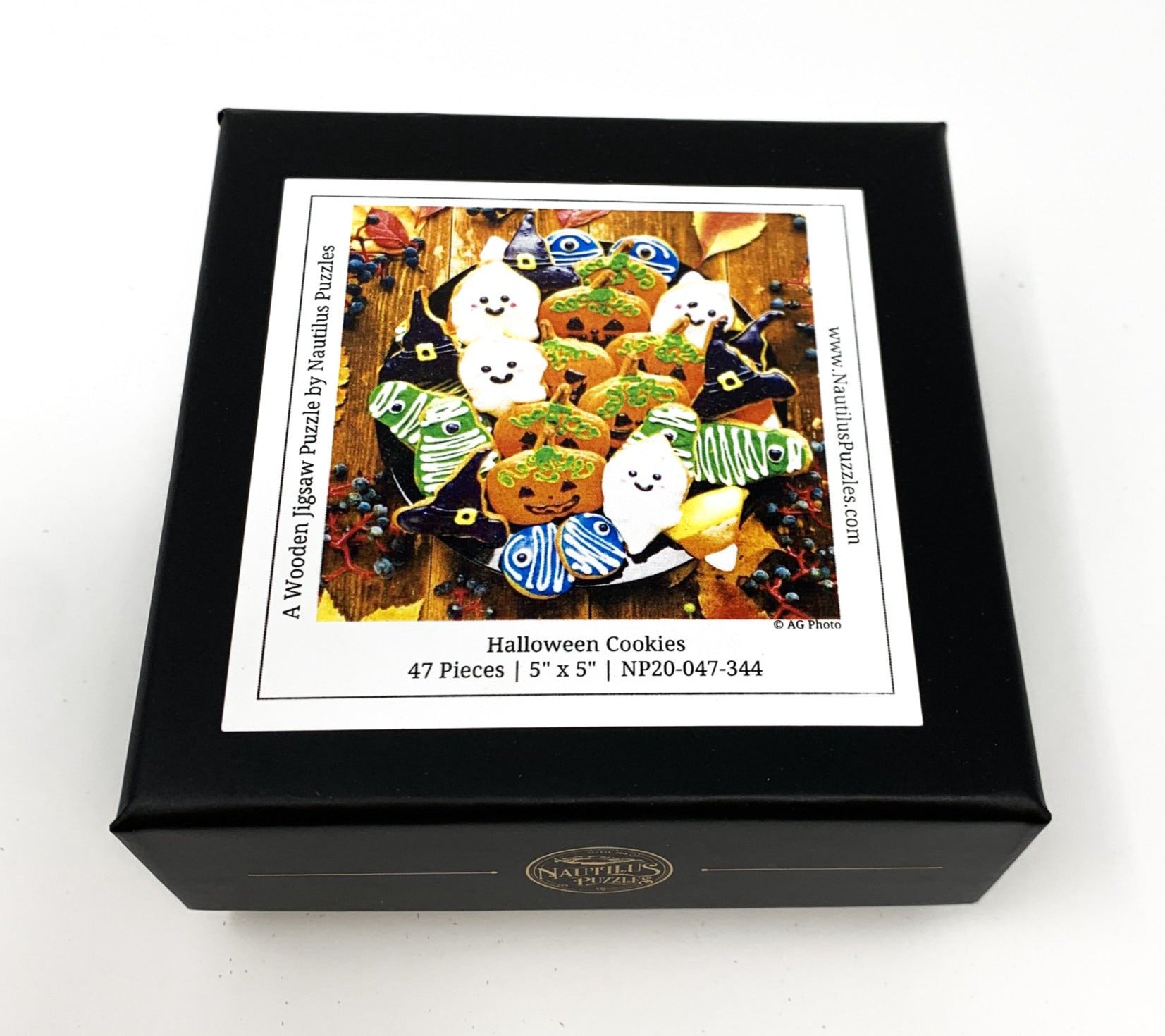 Halloween Cookies (47 Piece Mini Halloween Wooden Jigsaw Puzzle) - Nautilus Puzzles - Wooden Jigsaw Puzzles For Adults