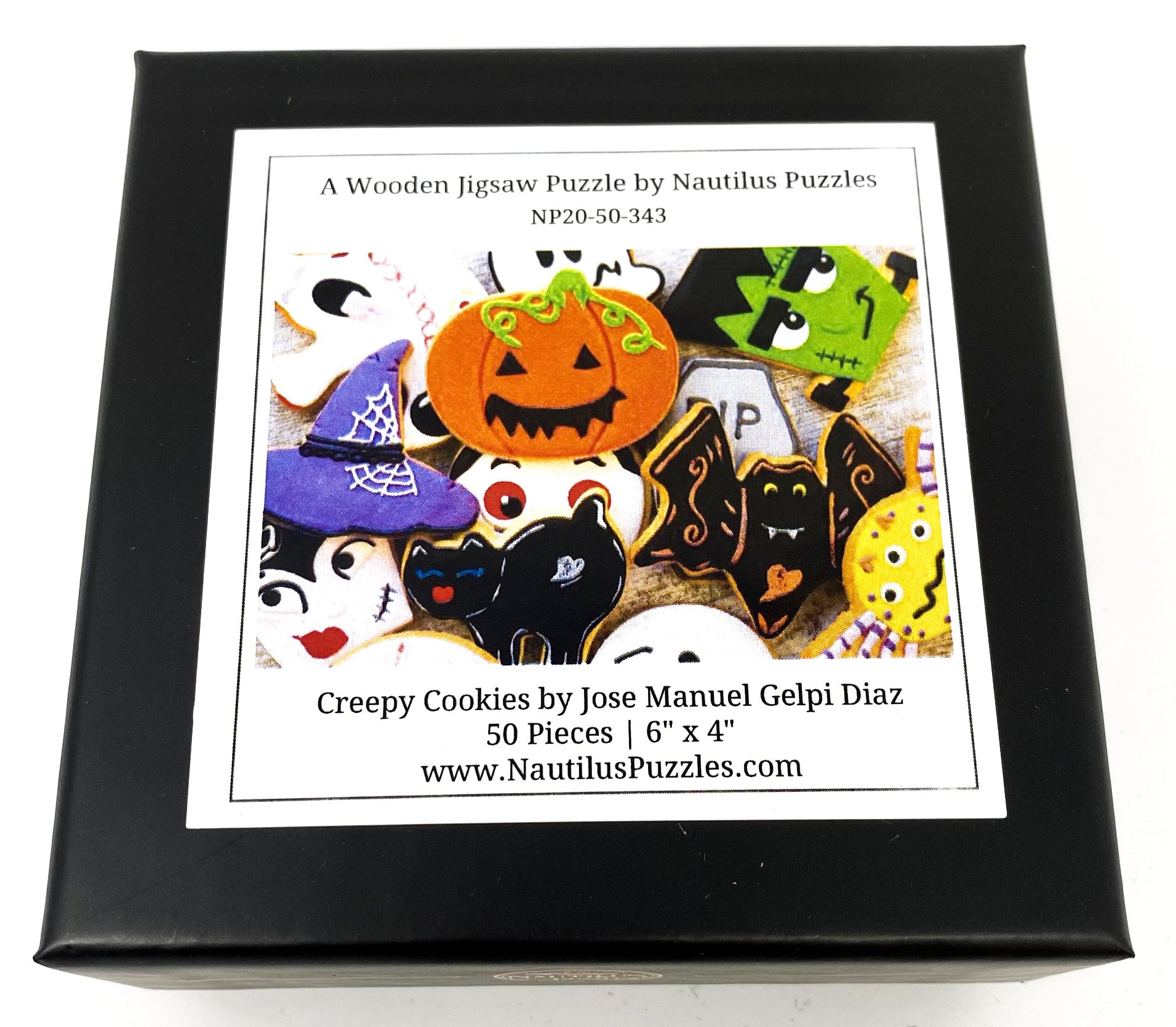 Creepy Cookies (50 Pieces) Mini Halloween Wooden Jigsaw Puzzle - Nautilus Puzzles - Wooden Jigsaw Puzzles For Adults