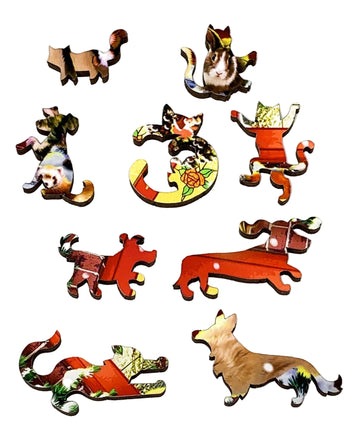 Christmas Welcome (51 Piece Mini Christmas Wooden Jigsaw Puzzle) - Nautilus Puzzles - Wooden Jigsaw Puzzles For Adults