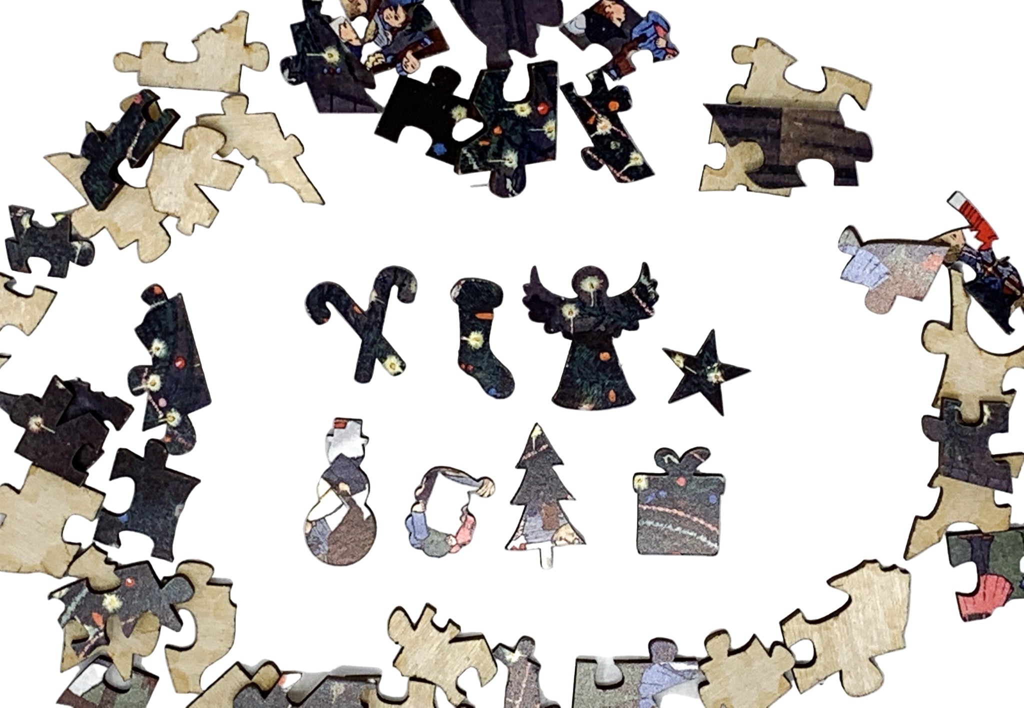 The Giant Christmas Tree (51 Pieces) Mini Wooden Christmas Puzzle