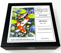 Koi Pond by Howard Robinson (400 Piece Wooden Jigsaw Puzzle) - Nautilus Puzzles - Wooden Jigsaw Puzzles For Adults