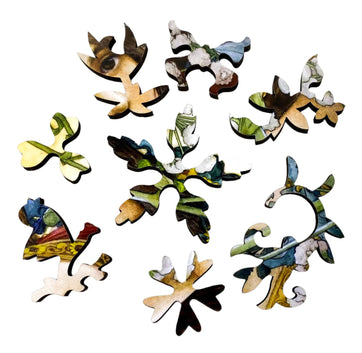 Our Lady Of The Cow Parsley (47 Pieces) By Elizabeth Sonrel, Mini Wooden Jigsaw Puzzle - Nautilus Puzzles - Wooden Jigsaw Puzzles For Adults