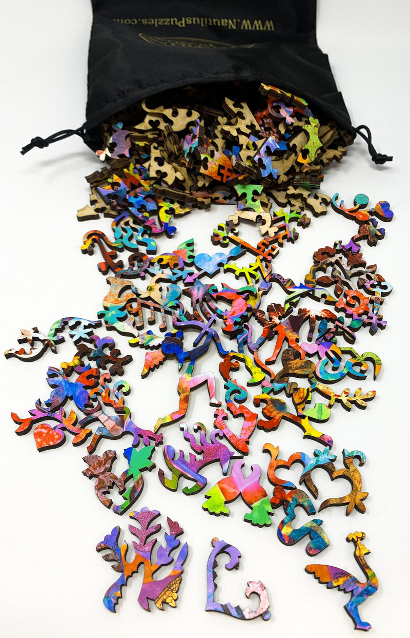 49 Hearts (243 Piece Wooden Jigsaw Puzzle) - Nautilus Puzzles - Wooden Jigsaw Puzzles For Adults
