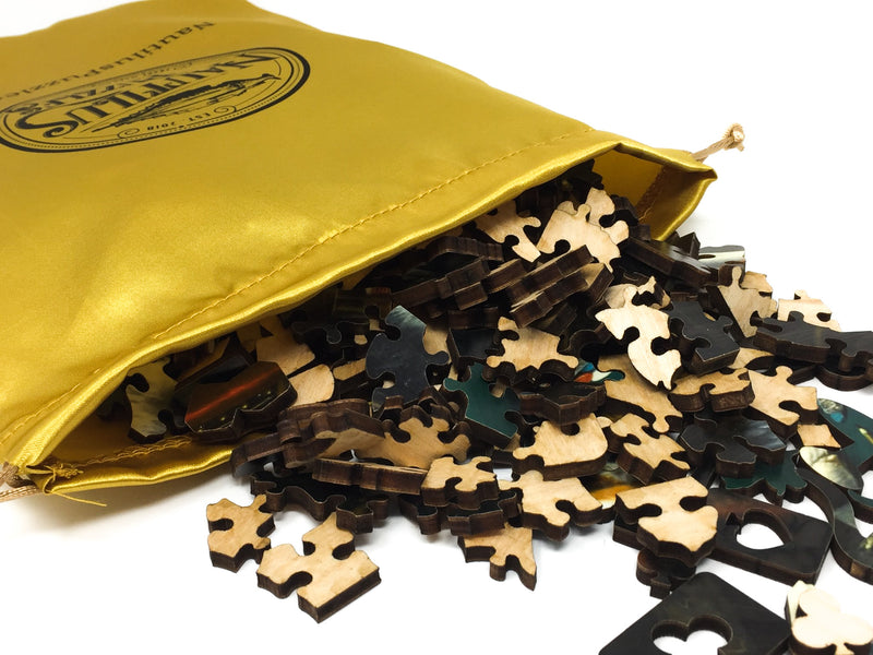 Poker Game, 1894 (426 Piece Wooden Jigsaw Puzzle) - Nautilus Puzzles - Wooden Jigsaw Puzzles For Adults