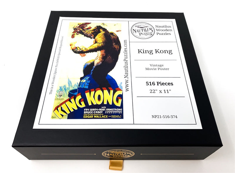 King Kong (516 Piece Wooden Jigsaw Puzzle) - Nautilus Puzzles - Wooden Jigsaw Puzzles For Adults