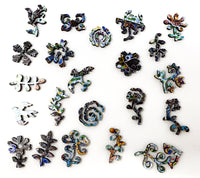Flower Garden Blues (132 Piece Wooden Jigsaw Puzzle) - Nautilus Puzzles - Wooden Jigsaw Puzzles For Adults