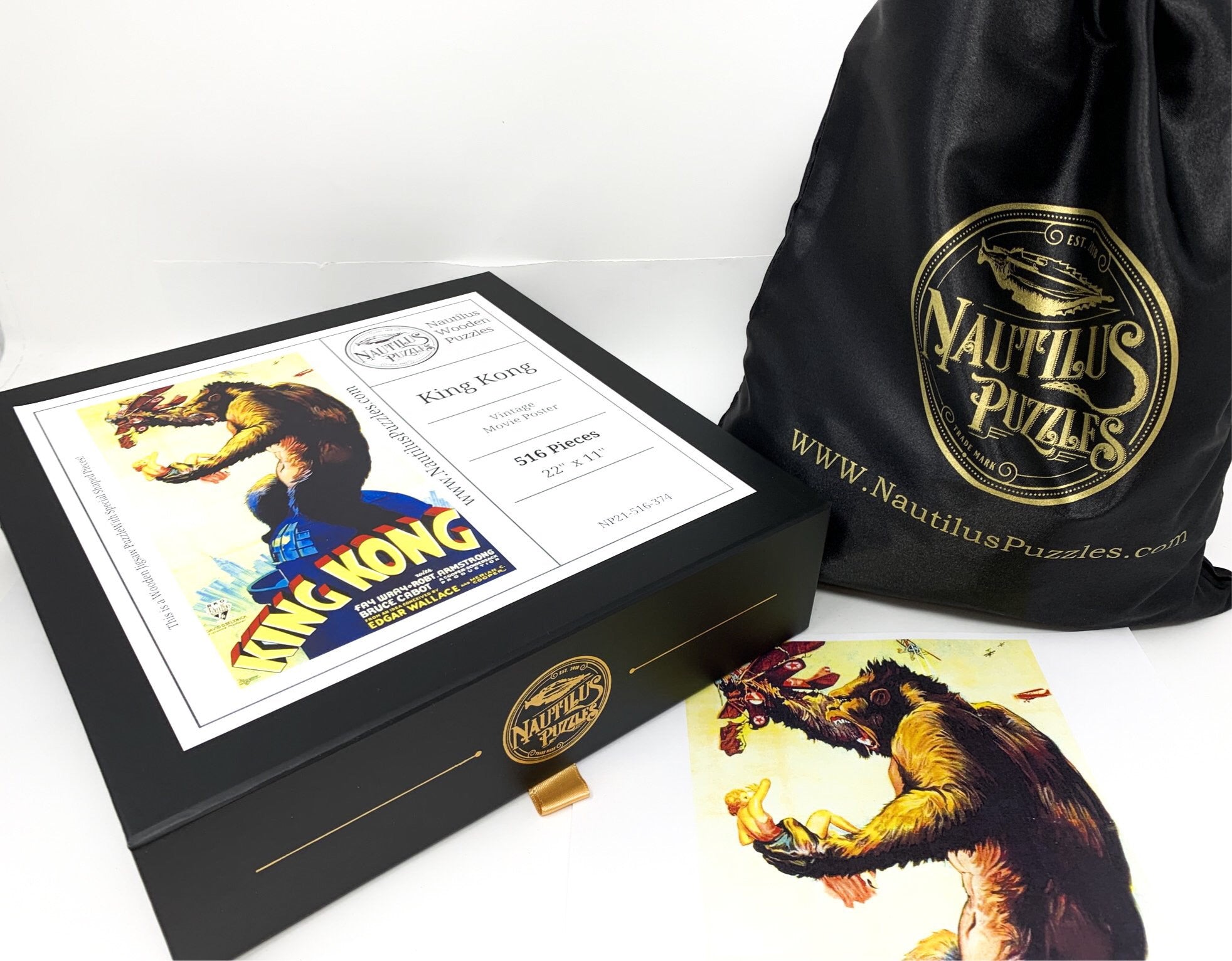 King Kong (516 Piece Wooden Jigsaw Puzzle) | Nautilus Puzzles