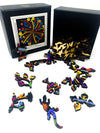 Flower Fireworks (50 Piece Mini Wooden Jigsaw Puzzle) - Nautilus Puzzles - Wooden Jigsaw Puzzles For Adults