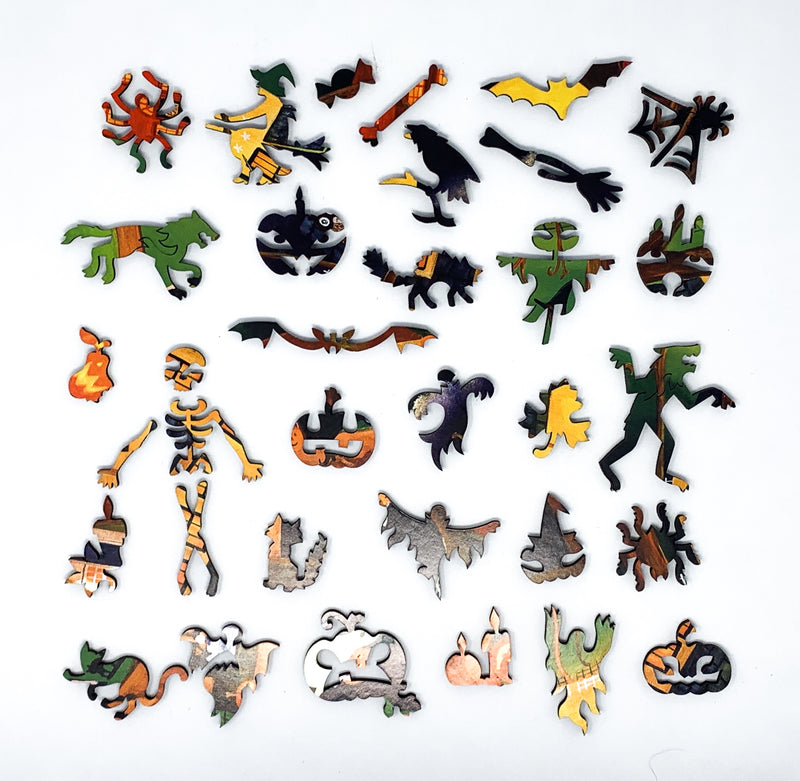 Halloween Trick or Treat - 363 Piece Halloween Wooden Jigsaw Puzzle - Nautilus Puzzles - Wooden Jigsaw Puzzles For Adults