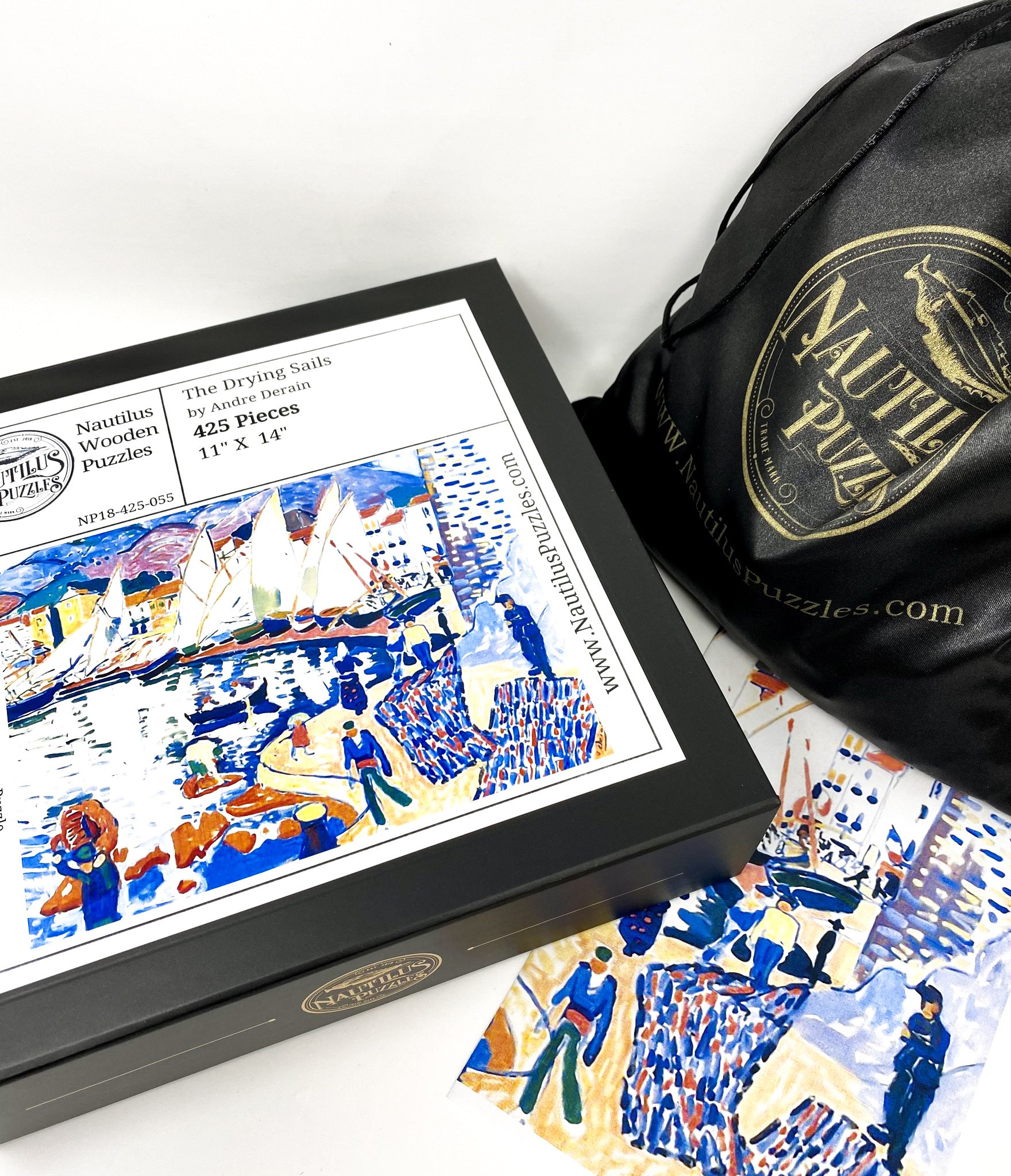 The Drying Sails (425 Pieces) by Andre Derain Wooden Jigsaw Puzzle