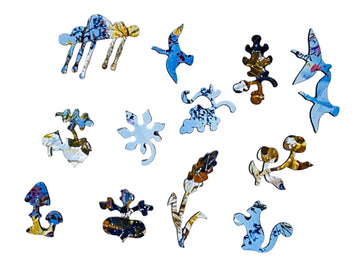 Hedgehog in Autumn (50 Piece Mini Autumn Wooden Jigsaw Puzzle) - Nautilus Puzzles - Wooden Jigsaw Puzzles For Adults