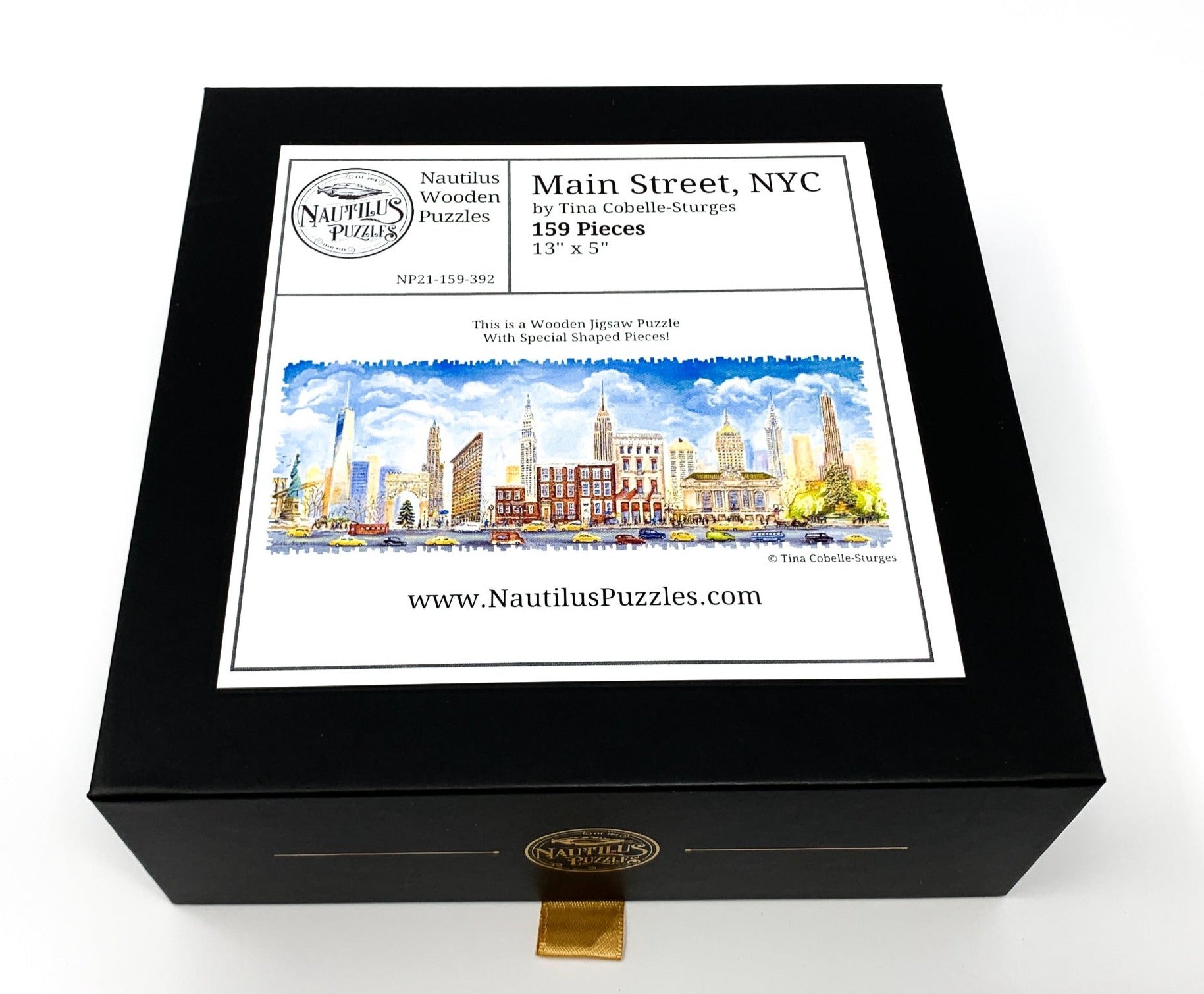 Main Street, New York (159 Piece Wooden Jigsaw Puzzle) - Nautilus Puzzles - Wooden Jigsaw Puzzles For Adults