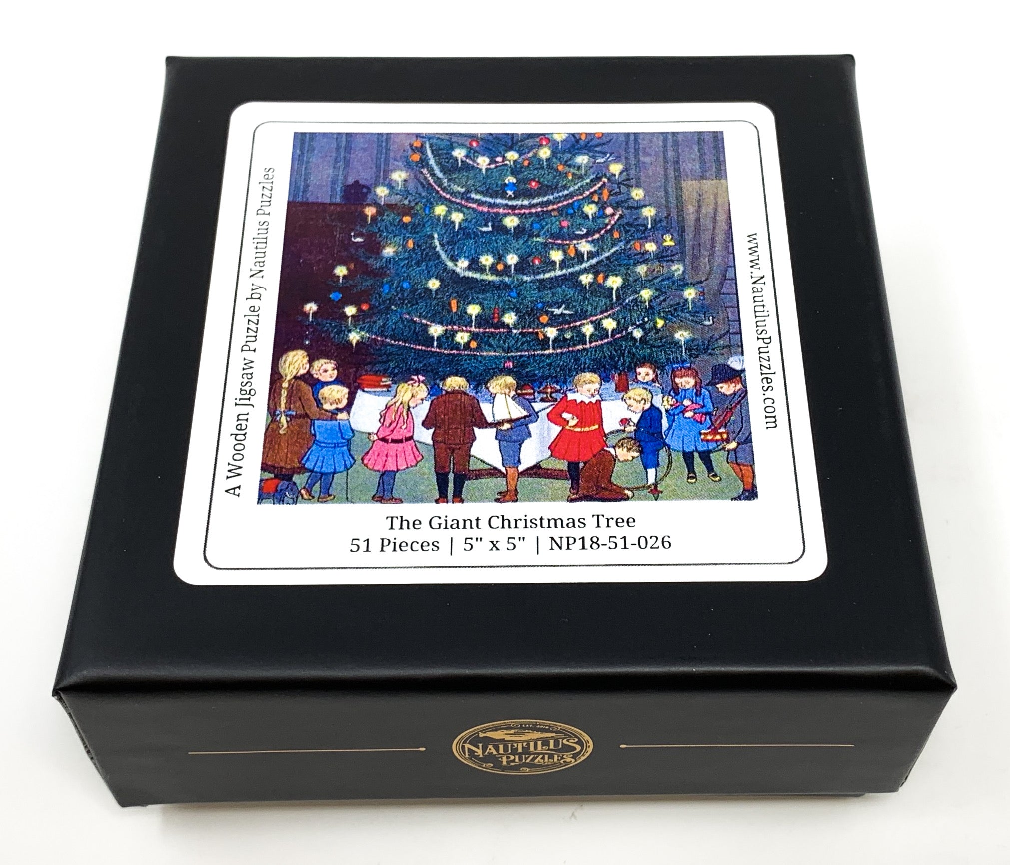 The Giant Christmas Tree (51 Pieces) Mini Wooden Christmas Puzzle