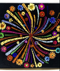 Flower Fireworks (50 Piece Mini Wooden Jigsaw Puzzle) - Nautilus Puzzles - Wooden Jigsaw Puzzles For Adults