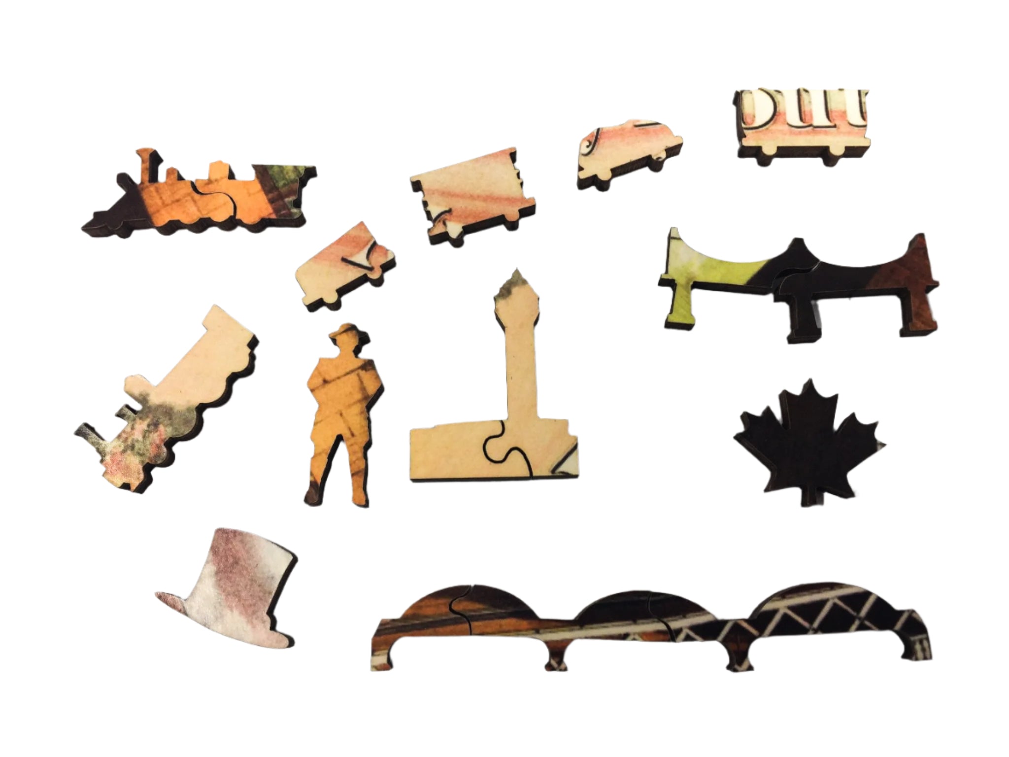 Niagara Falls Railway & Suspension Bridge (401 Pieces) Wooden