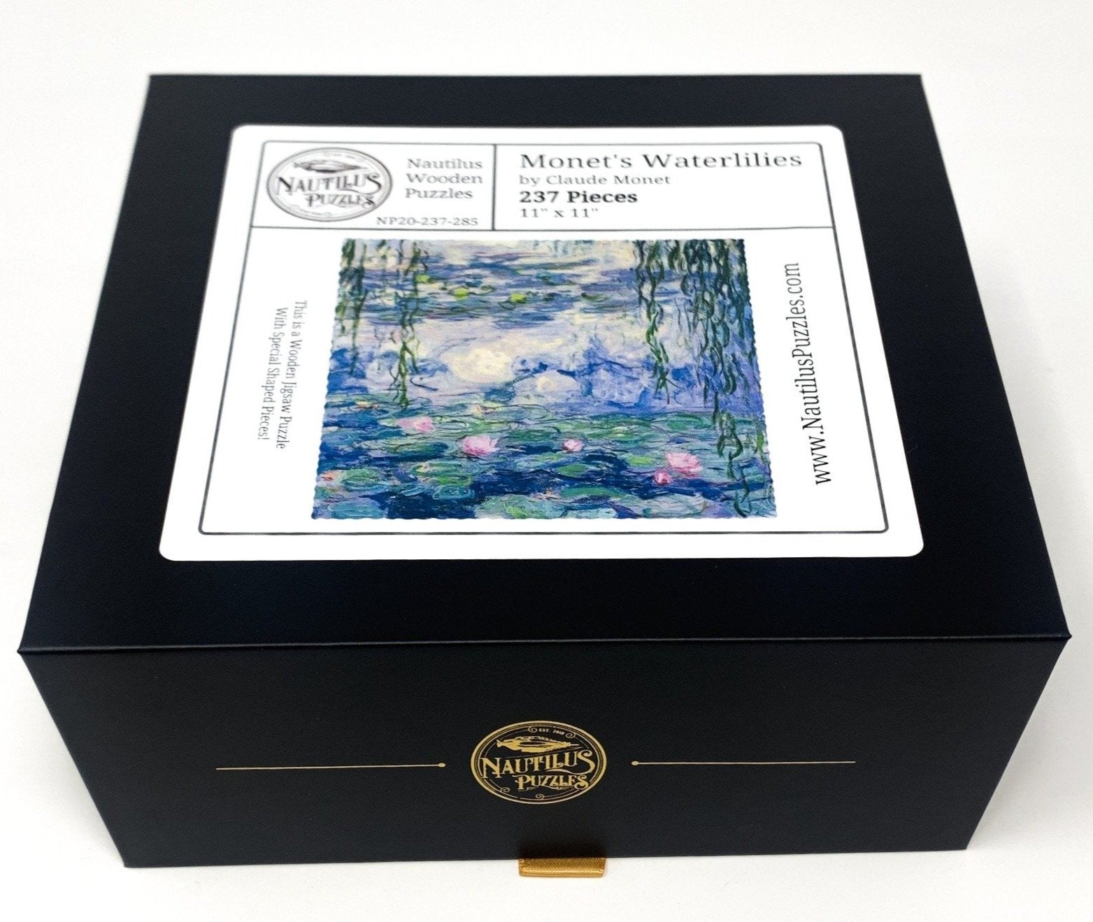 Monet's Waterlilies (237 Piece Wooden Jigsaw Puzzle) - Nautilus Puzzles - Wooden Jigsaw Puzzles For Adults