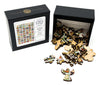 Christmas Wrapping Paper (51 Pieces) Mini Christmas Wooden Puzzle - Nautilus Puzzles - Wooden Jigsaw Puzzles For Adults