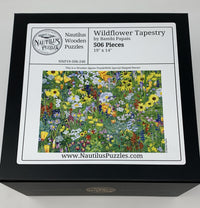 Wildflower Tapestry (506 Piece Wooden Jigsaw Puzzle) - Nautilus Puzzles - Wooden Jigsaw Puzzles For Adults