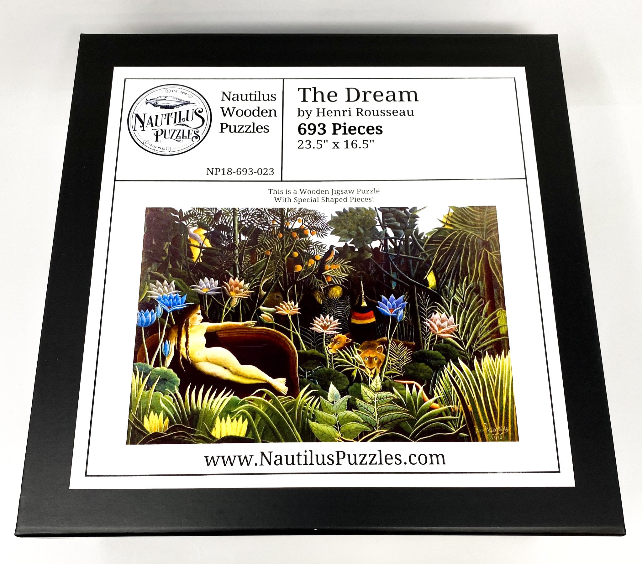 The Dream by Henri Rousseau (693 Piece Wooden Jigsaw Puzzle) - Nautilus Puzzles - Wooden Jigsaw Puzzles For Adults