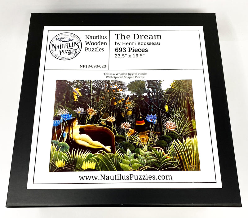 The Dream by Henri Rousseau (693 Piece Wooden Jigsaw Puzzle) - Nautilus Puzzles - Wooden Jigsaw Puzzles For Adults