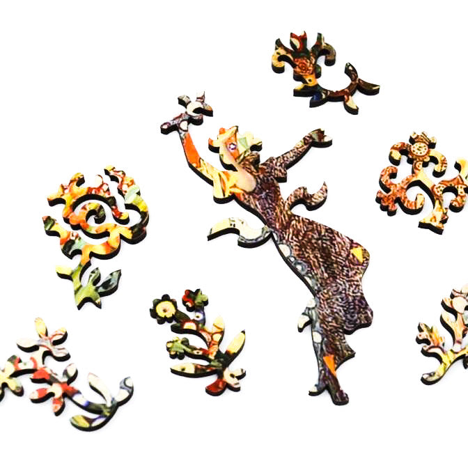 La Primavera by Galileo Chini (367 Piece Wooden Jigsaw Puzzle) - Nautilus Puzzles - Wooden Jigsaw Puzzles For Adults
