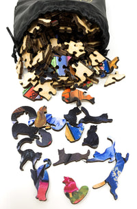 On the Shelf - 215 Piece Wooden Jigsaw Puzzle - Nautilus Puzzles - Wooden Jigsaw Puzzles For Adults