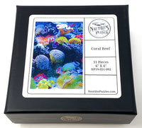 Coral Reef (51 Piece Mini Ocean Wooden Jigsaw Puzzle) - Nautilus Puzzles - Wooden Jigsaw Puzzles For Adults