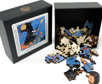 Happy Halloween (50 Pieces) Mini Halloween Wooden Jigsaw Puzzle - Nautilus Puzzles - Wooden Jigsaw Puzzles For Adults