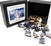 Snowmen, Snowflakes Stars & Songs (51 Piece Mini Christmas Puzzle) - Nautilus Puzzles - Wooden Jigsaw Puzzles For Adults