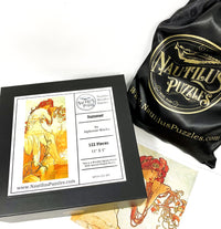 Summer by Alphonse Mucha (122 Piece Wooden Jigsaw Puzzle) - Nautilus Puzzles - Wooden Jigsaw Puzzles For Adults
