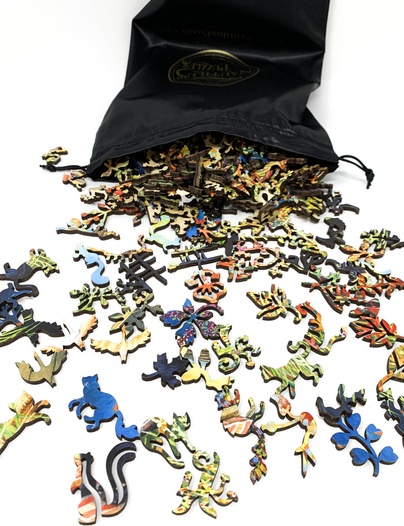 Fall Fishing - 425 Piece Wooden Jigsaw Puzzle - Nautilus Puzzles - Wooden Jigsaw Puzzles For Adults