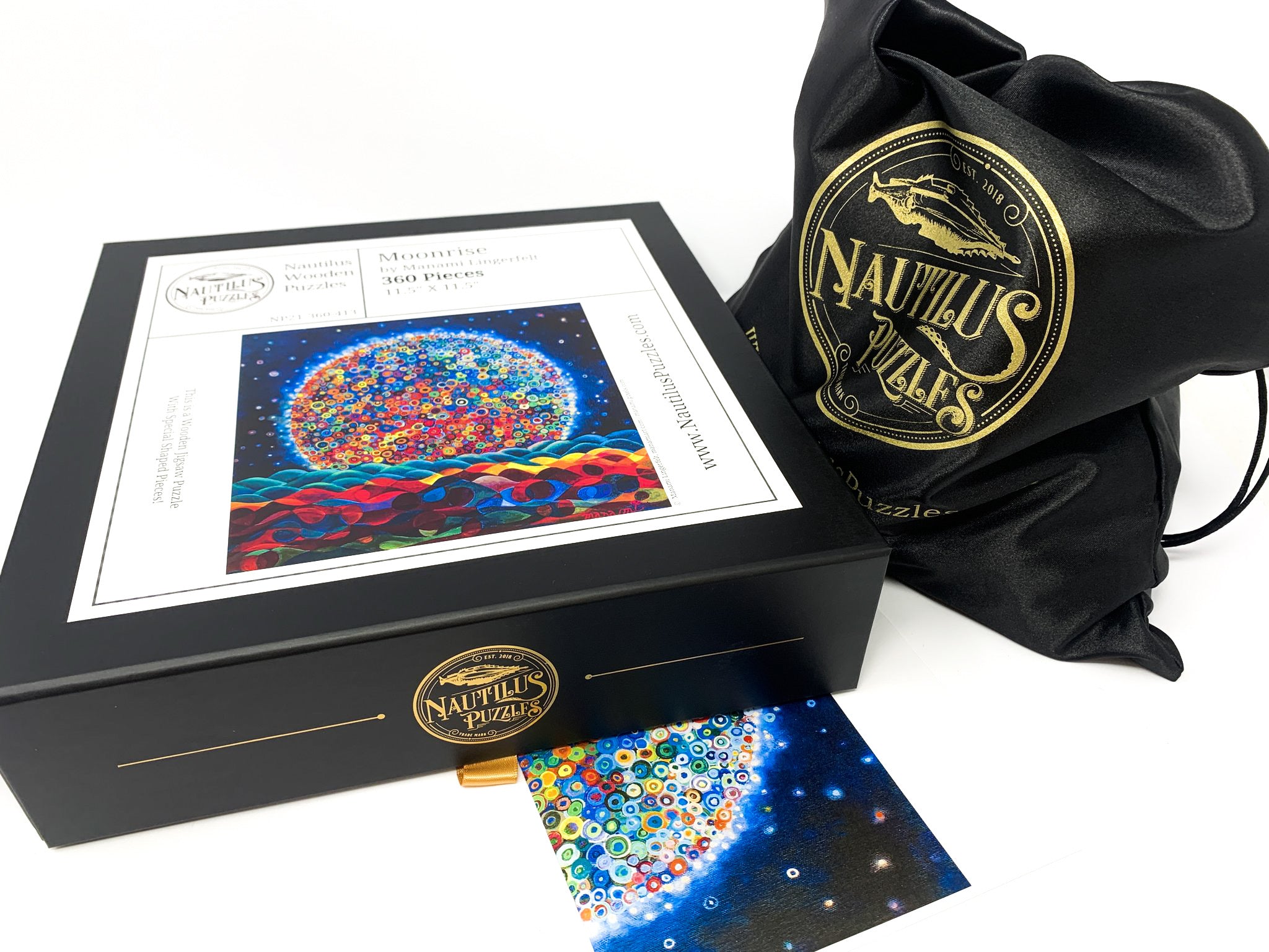 Moonrise - 360 Piece Wooden Jigsaw Puzzle - Nautilus Puzzles - Wooden Jigsaw Puzzles For Adults