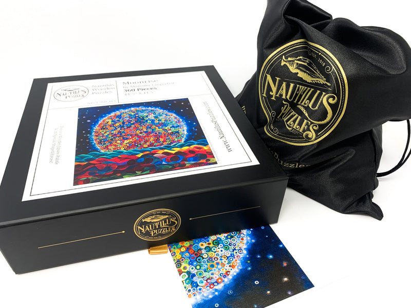 Moonrise - 360 Piece Wooden Jigsaw Puzzle - Nautilus Puzzles - Wooden Jigsaw Puzzles For Adults
