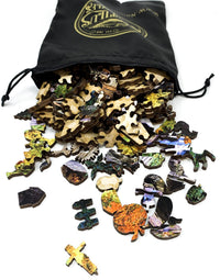 Glade Creek Grist Mill (190 Piece Wooden Jigsaw Puzzle) - Nautilus Puzzles - Wooden Jigsaw Puzzles For Adults