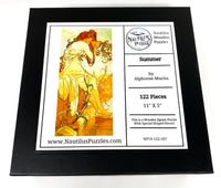 Summer by Alphonse Mucha (122 Piece Wooden Jigsaw Puzzle) - Nautilus Puzzles - Wooden Jigsaw Puzzles For Adults