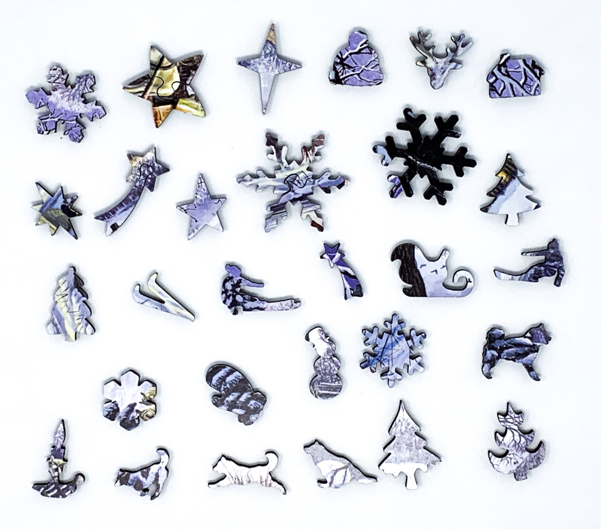 Winter Carriages - 200 Piece Winter Wooden Jigsaw Puzzle