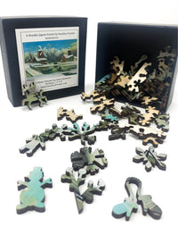 L'Hiver (Winter) (50 Piece Mini Wooden Jigsaw Puzzle) - Nautilus Puzzles - Wooden Jigsaw Puzzles For Adults