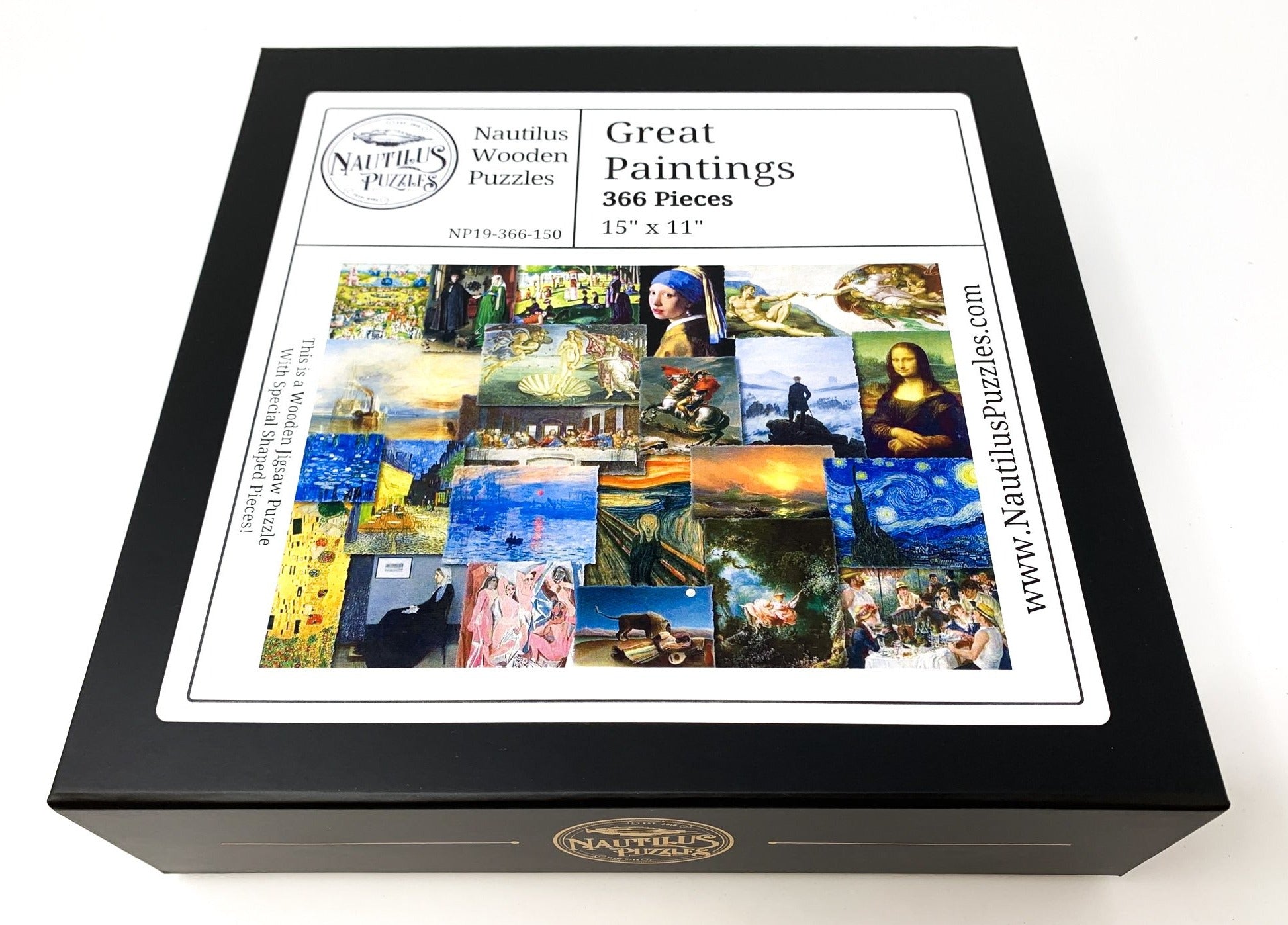 Great Paintings (366 Piece Wooden Jigsaw Puzzle) - Nautilus Puzzles - Wooden Jigsaw Puzzles For Adults