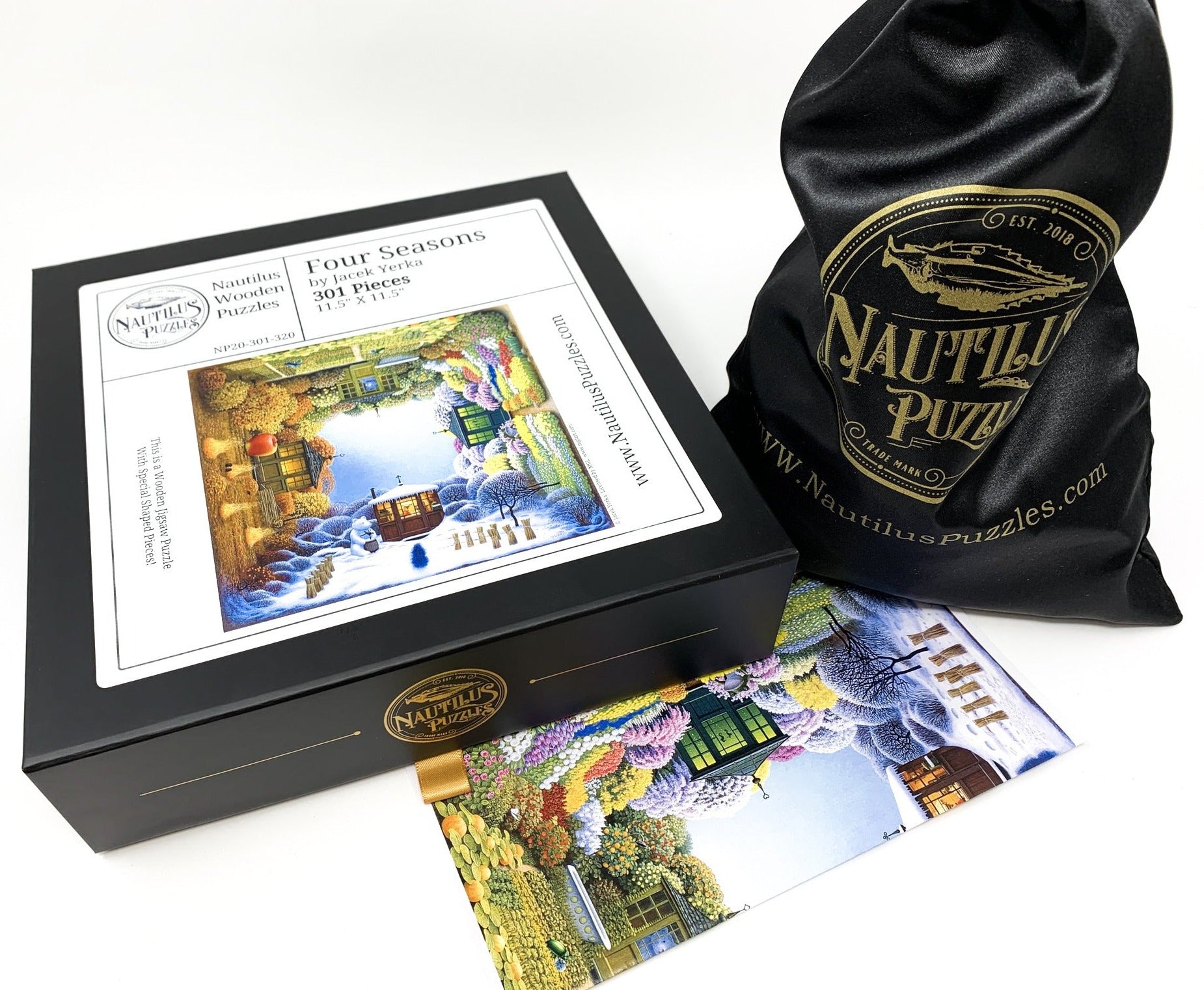 Four Seasons (301 Piece Wooden Jigsaw Puzzle) - Nautilus Puzzles - Wooden Jigsaw Puzzles For Adults