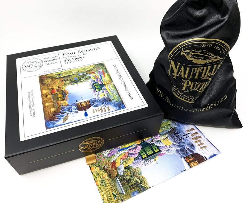 Four Seasons (301 Piece Wooden Jigsaw Puzzle) - Nautilus Puzzles - Wooden Jigsaw Puzzles For Adults