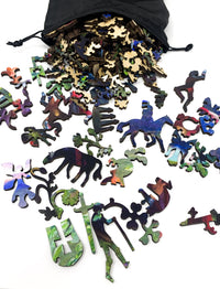 La Belle Dame sans Merci by Sir Francis Dicksee (437 Piece Wooden Jigsaw Puzzle) - Nautilus Puzzles - Wooden Jigsaw Puzzles For Adults