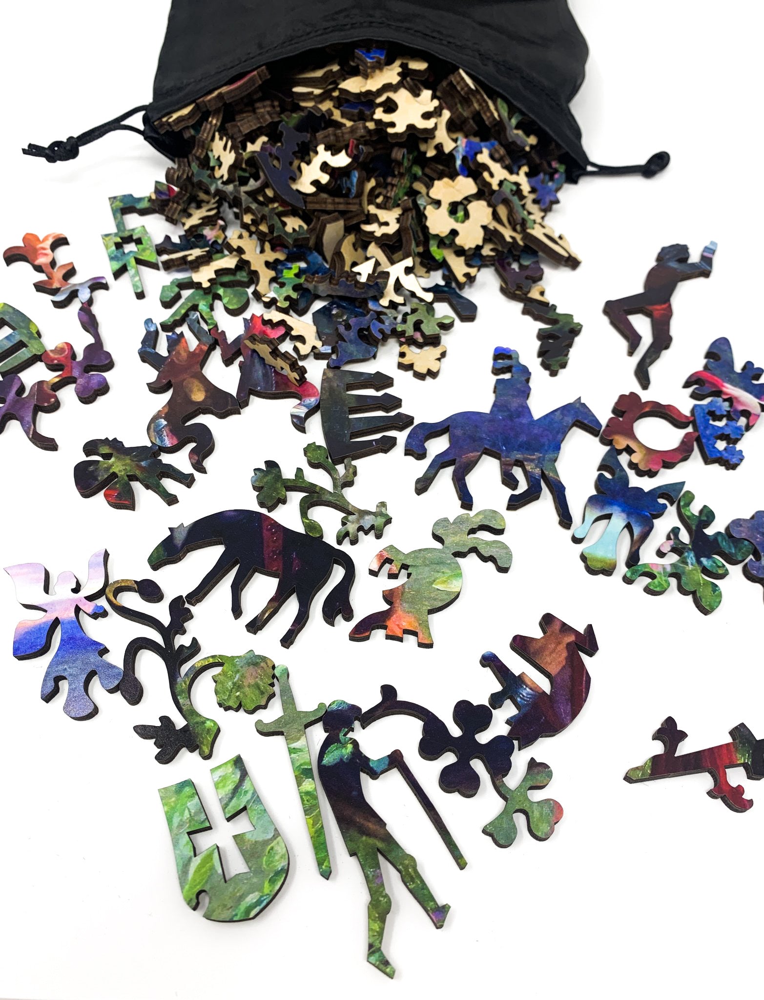 La Belle Dame sans Merci by Sir Francis Dicksee (437 Piece Wooden Jigsaw Puzzle) - Nautilus Puzzles - Wooden Jigsaw Puzzles For Adults