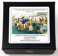 A Merry Christmas from the Pears' Annual (51 Piece Mini Christmas Wooden Puzzle) - Nautilus Puzzles - Wooden Jigsaw Puzzles For Adults