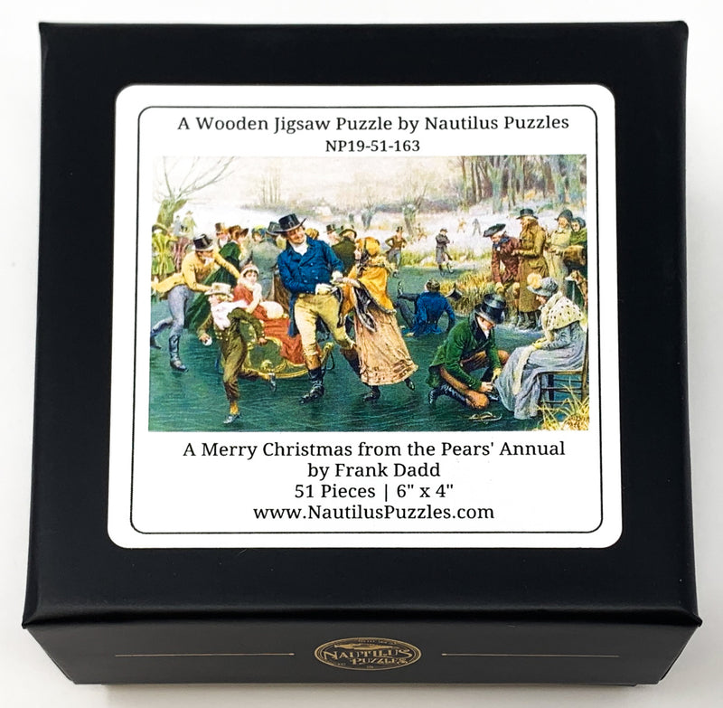 A Merry Christmas from the Pears' Annual (51 Piece Mini Christmas Wooden Puzzle) - Nautilus Puzzles - Wooden Jigsaw Puzzles For Adults