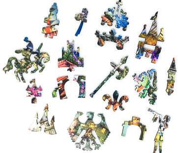 Once Upon A Fairytale (428 Piece Wooden Jigsaw Puzzle) - Nautilus Puzzles - Wooden Jigsaw Puzzles For Adults