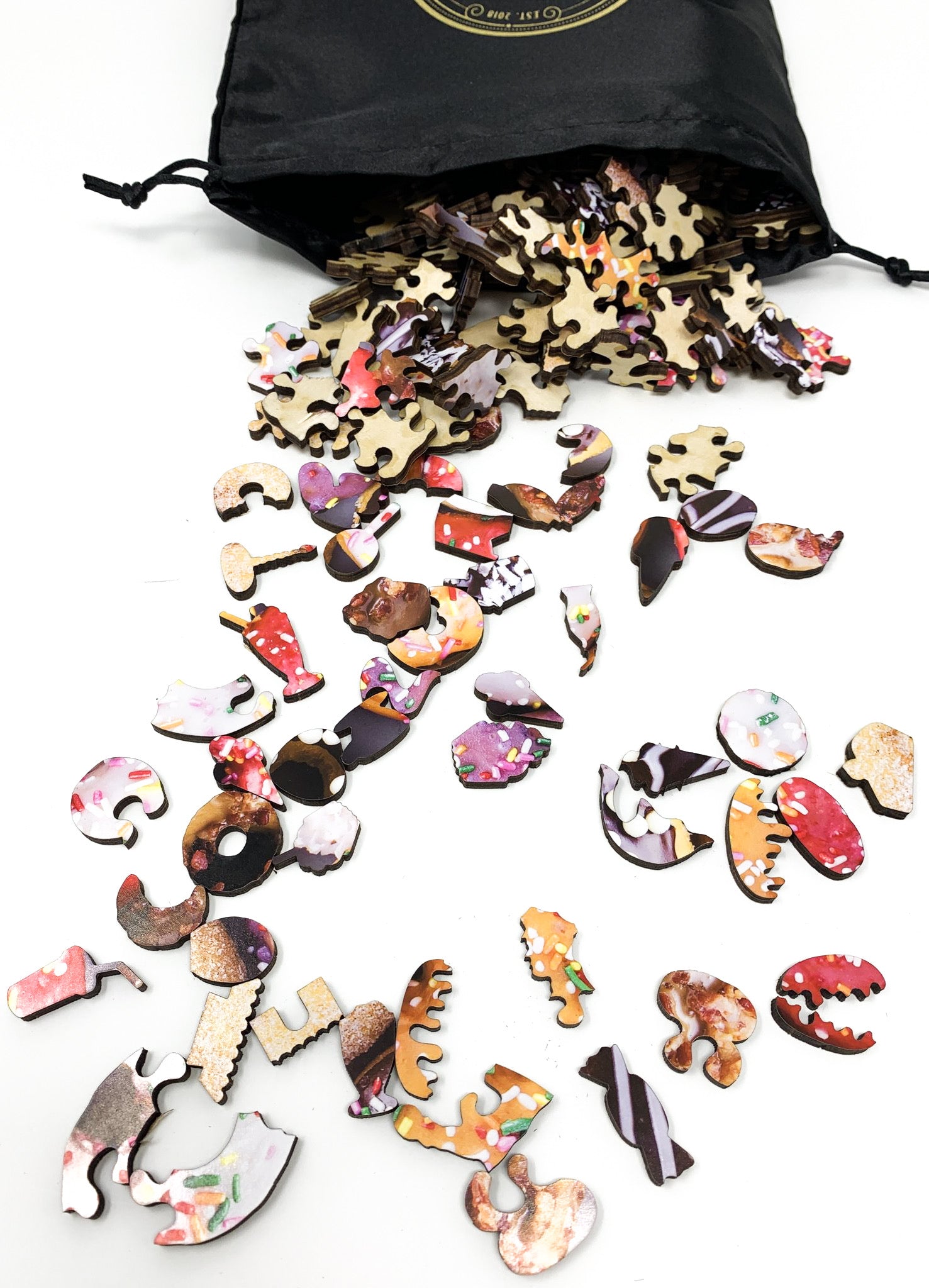 Donut Go Breakin' My Heart (186 Piece Wooden Jigsaw Puzzle) - Nautilus Puzzles - Wooden Jigsaw Puzzles For Adults