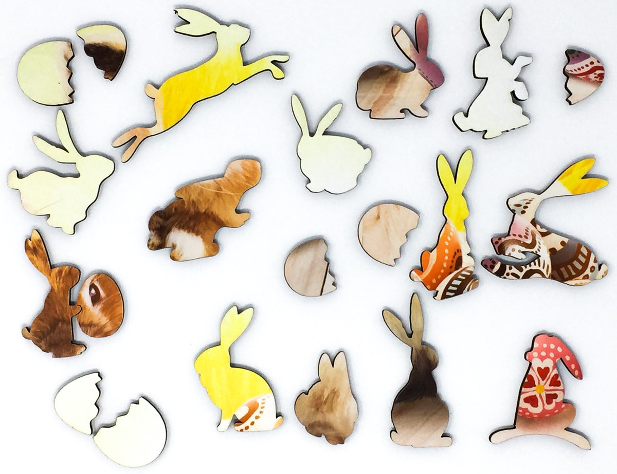 Easter's on it's Way - 236 Piece Easter Wooden Jigsaw Puzzle - Nautilus Puzzles - Wooden Jigsaw Puzzles For Adults
