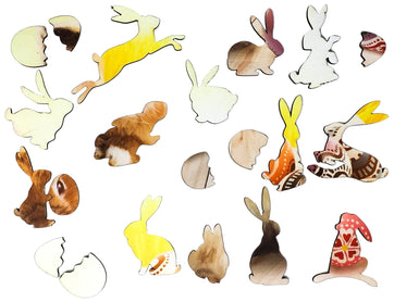 Easter's on it's Way - 236 Piece Easter Wooden Jigsaw Puzzle - Nautilus Puzzles - Wooden Jigsaw Puzzles For Adults