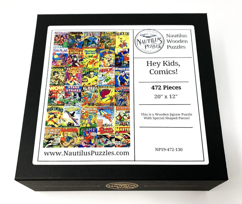 Hey Kids, Comics! (472 Piece Wooden Jigsaw Puzzle) - Nautilus Puzzles - Wooden Jigsaw Puzzles For Adults